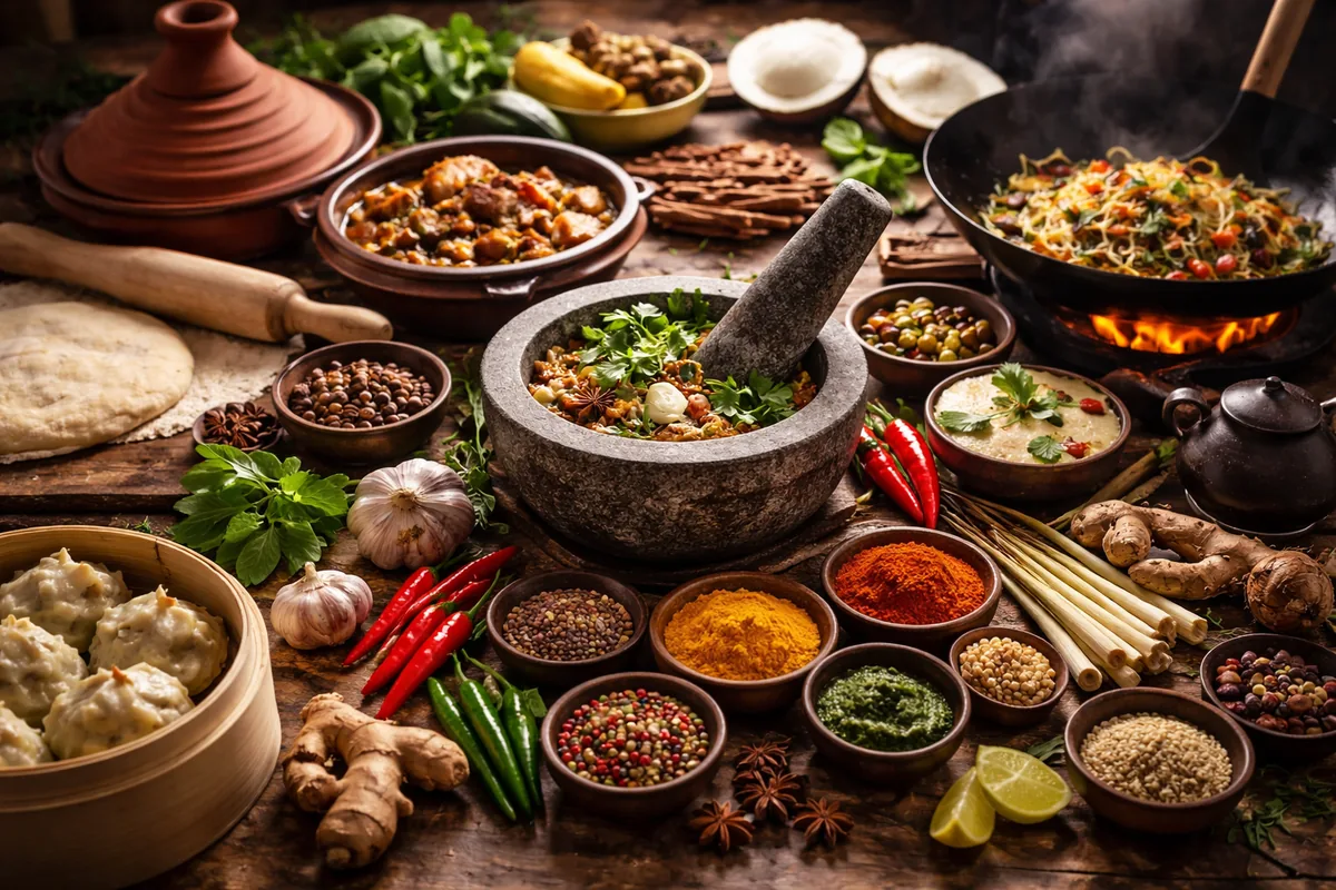 La magie des cuisines du monde à travers leurs techniques ancestrales