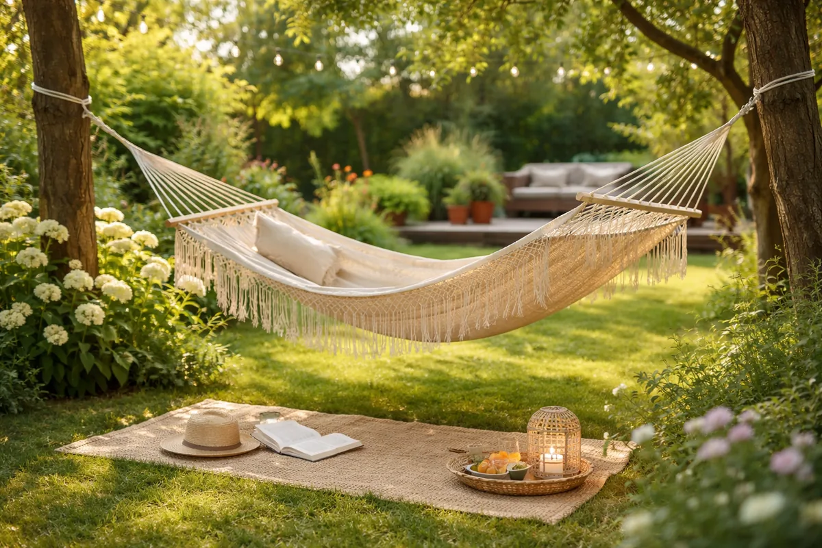 Quel type de hamac choisir pour un jardin confortable et relaxant